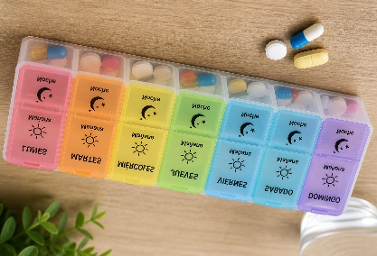 Pastillero semanal organizado