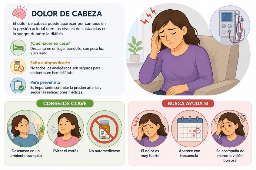 Persona con dolor de cabeza